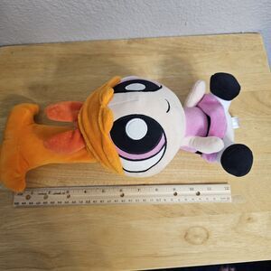 Powerpuff Girls Blossom Plush Doll 10” Cartoon Network Stuffed Toy Pink Dress